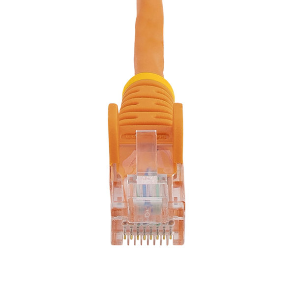 0.5m Cat5e Ethernet network cable snagless with RJ45 - Cat 5e UTP cable - orange - patch cable - RJ-45 (M) ( 45PAT50CMOR ) - 45PAT50CMOR