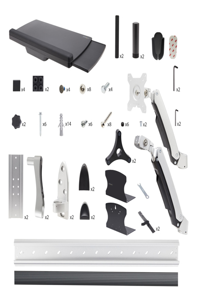 STARTECH WALL MOUNT WORKSTATION VESA MOUNT 32" - 2PASTSC-WALL-MOUNT