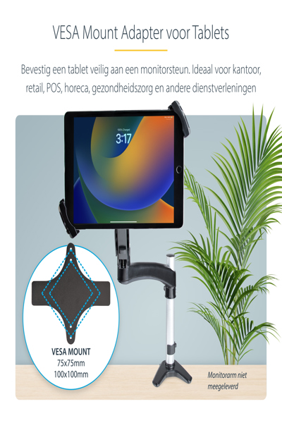 StarTech.com VESA Mount Adapter for Tablets 7.9-12.5 inch - TABLET-VESA-ADAPTER