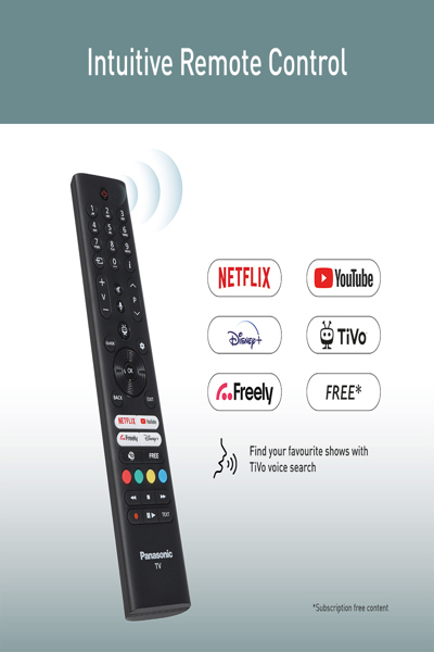 Panasonic TB-55W61AEZ sw LED-TVTiVo - 139 cm - 55" - TB-55W61AEZ