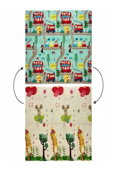 Tapis éducatif voitures-avions 150 x 200 x 1 cm Extralink