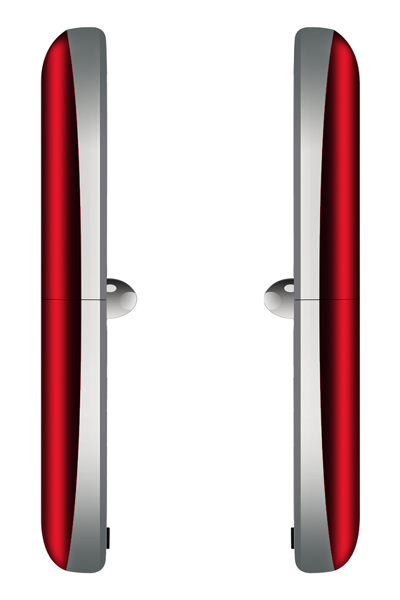 BEA-FON FOLD 10 CELLPHONE RED-SILVER 