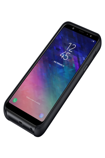 Samsung EF-PA605 - Cover - Samsung - Galaxy A6+ - 15.2 cm (6") - Black - EF-PA605CBEGWW