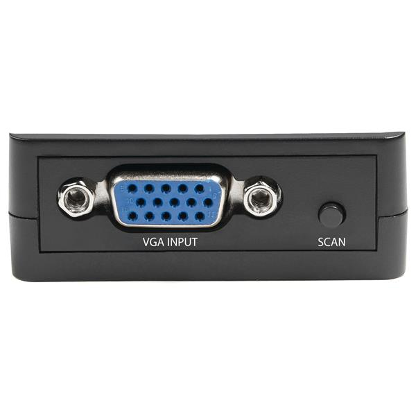 StarTech 1080p VGA to RCA and S-Video Converter - USB Powered - Video Interface Converter - VGA/S-Video/CVBS - HD-15 (VGA) (W) to 4-pin mini-DIN, RCA (W) - Black - active - VGA2VID2