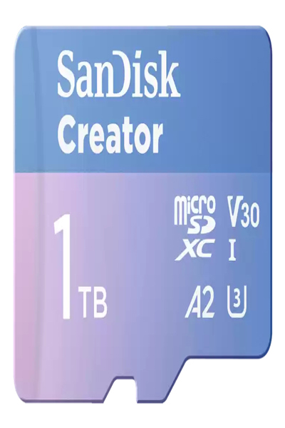 SanDisk Creator - Carte mémoire flash (Adaptateur microSDXC vers SD inclus)