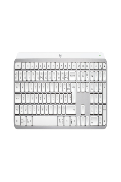 Logitech MX Keys S - Wireless - RF Wireless + Bluetooth - Scissor key switch - AZERTY - LED - Aluminium - White