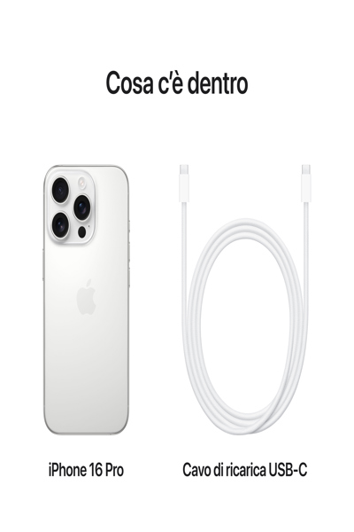 Apple iPhone 16 Pro White Titanium - Smartphone - 128 GB