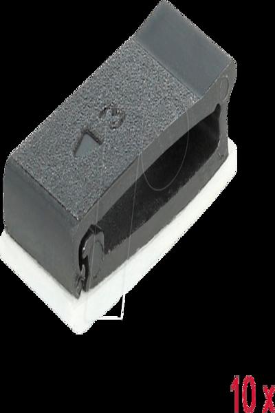 Support de câble Delock - noir (lot de 10)