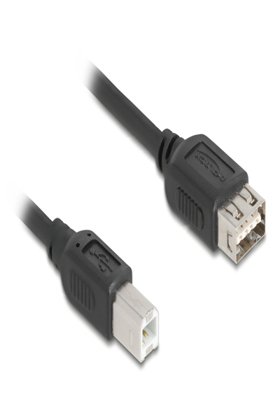Delock USB 2.0 Kabel Typ-B Stecker zu EASY Typ-A Buchse - Cable - Digital - 81532
