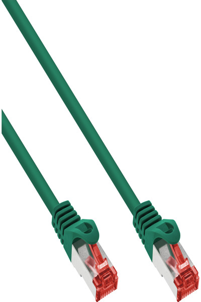 Câble de raccordement en ligne S/FTP PiMF Cat.6 250 MHz PVC cuivre vert 25 m