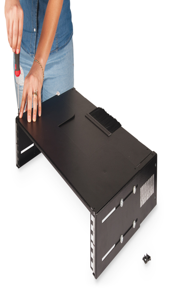 DIGITUS Top and base closing panel for patch bracket - Top panel - Black - Steel - Turkey - 48.3 cm (19") - 515 mm - DN-19-PB-TB-SW