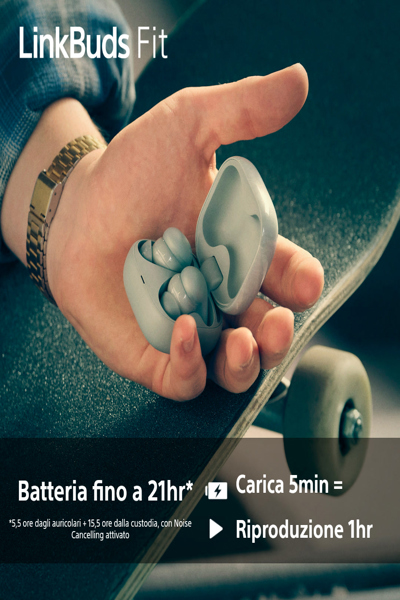 Sony LinkBuds Fit – Äkta trådlösa hörlurar med mikrofon - WFLS910NG