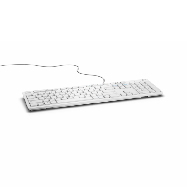 Dell Precision KB216 - Keyboard - AZERTY - White - 580-ADHP