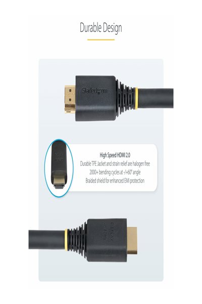 StarTech.com 10m aktiv höghastighets-HDMI-kabel - HDMI2-CABLE-4K60-10M