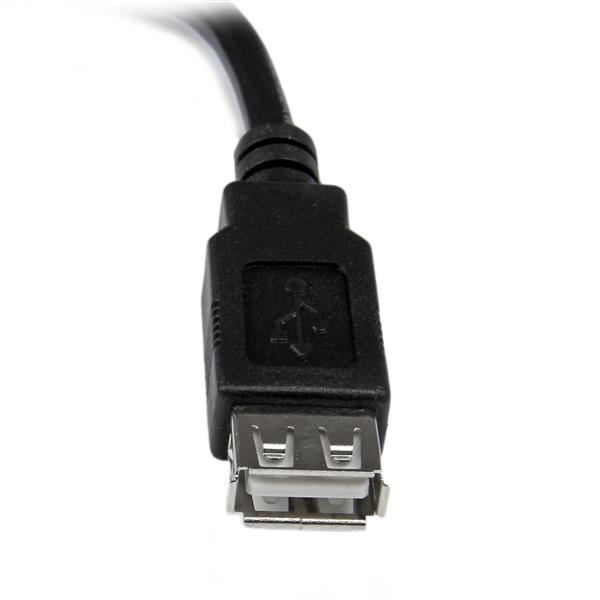 StarTech 6in USB 2.0 Extension Adapter Cable A to A - USBEXTAA6IN