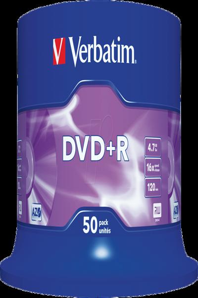 DVD+R Verbatim 50 x - 4,7 Go 16x