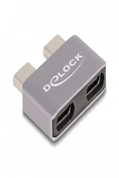 Delock USB-adapter - 24-stifts USB-C (hane) till 24-stifts USB-C (F) - 60055
