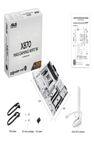 ASUS X870 MAX GAMING WIFI7 W moderkort - 90MB1LZ0-M0EAY0