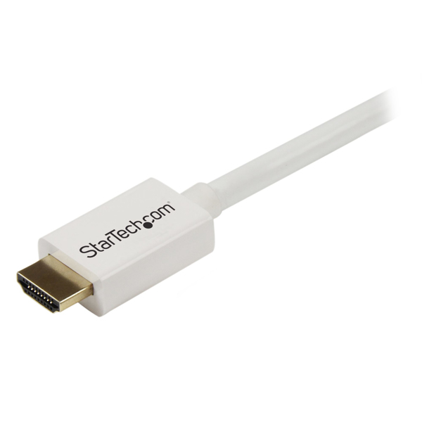 StarTech CL3 In-wall High Speed ​​HDMI Cable - video / audio cable - HDMI - 30/32 AWG - HDMI, 19-pin (M) - HDMI, 19-pin (M) - 5.0m - double insulation - white (HD3MM5MW) - HD3MM5MW