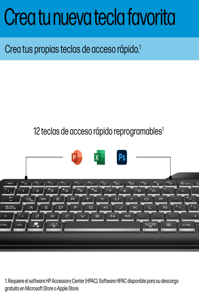 HP 405 Multi-Device Backlit Wired Keyboard: USB-C - 7N7C1AA