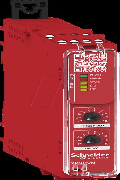 Schneider XPSUVN11AP - Contrôleur d'arrêt, diagnostic 1S, 24 V CA/CC, vis