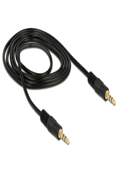 Delock Audio cable - mini-phone stereo 3.5 mm male to mini-phone stereo 3.5 mm male - 83744
