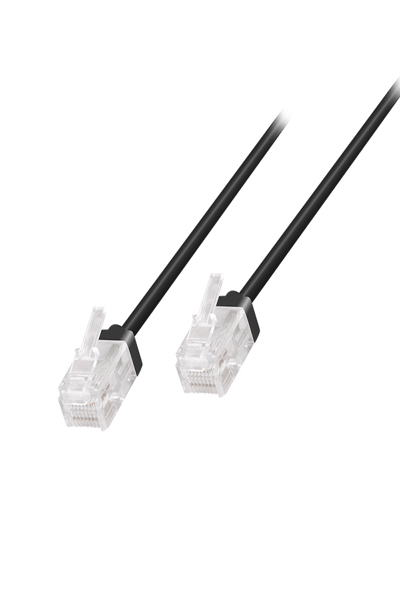 LogiLink CQ3053U - RJ45-Kabel Cat.6a U/UTP slim schwarz - Cable - Network - CQ3053U