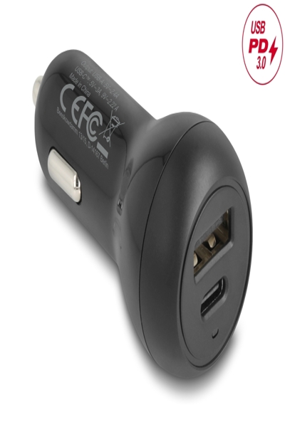 Delock Kfz Ladeadapter USB Type-C Typ-A mit 32W - 64329