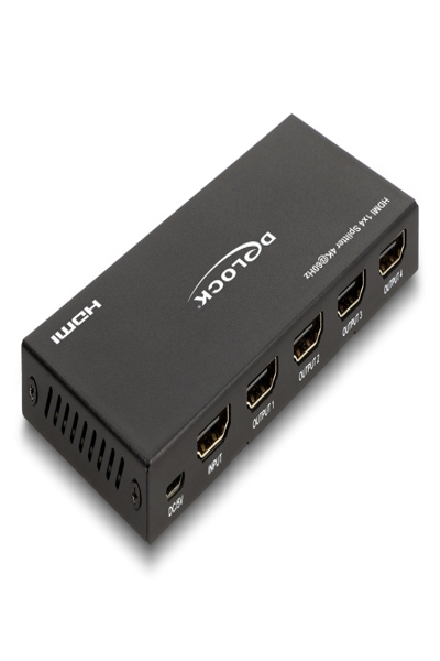 Delock HDMI-splitter 1 x HDMI-ingång till 4 x HDMI-utgång 4K 60 Hz - 18652