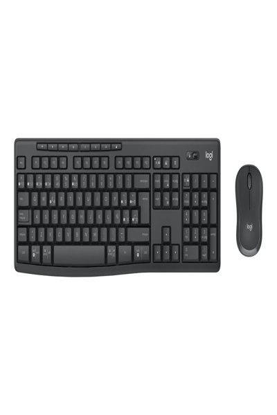 Logitech MK370 Combo for Business - Wireless - RF Wireless + Bluetooth - Mecha-membrane key switch - QWERTZ - Graphite - Mouse included - 920-012079