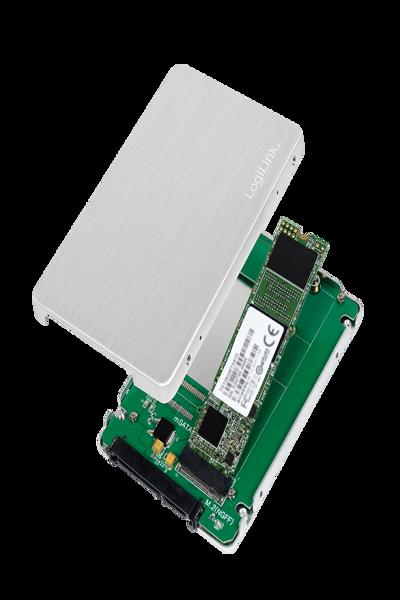 LogiLink M.2 NGFF (SATA) SSD/2.5 Case (AD0021) - AD0021