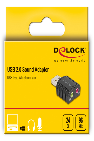 Delock Ljudkort - 24-bitars - 96 kHz - 65964