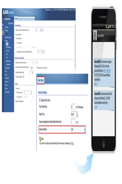 Gestion des points d'accès ZyXEL E-iCard