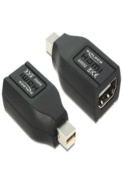 Delock HDMI-adapter - Mini DisplayPort hane till HDMI hona - 65552