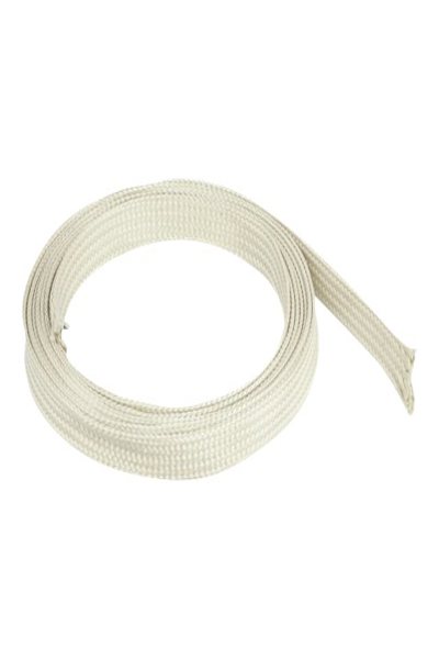 Delock Braided Sleeve made of nomex fibers 2 m x 10 mm white - Cable sleeve - White - 20893