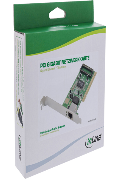 Carte réseau Gigabit InLine - 1 Gb/s - PCI