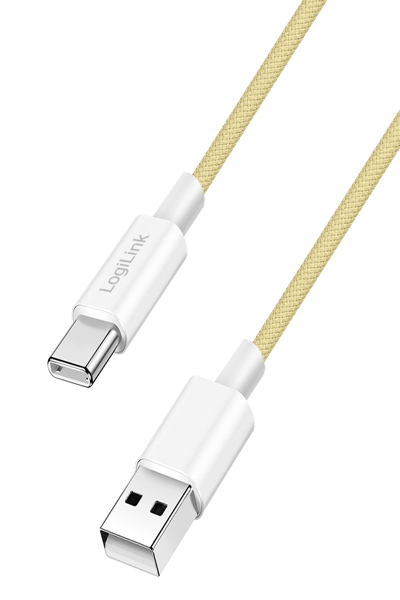 LOGILINK USB 2.0 TYPE-C CABLE C/M> A/M NYLON 60W YELLOW