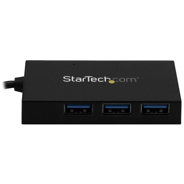 4 Port USB 3.0 Hub - USB Type-A to 1x USB-C & 3x USB-A SuperSpeed 5Gbps - USB Bus Powered - Portable/Laptop USB 3.1 Gen 1 Hub (HB30A3A1CFB) Hub 4 ports USB - HB30A3A1CFB