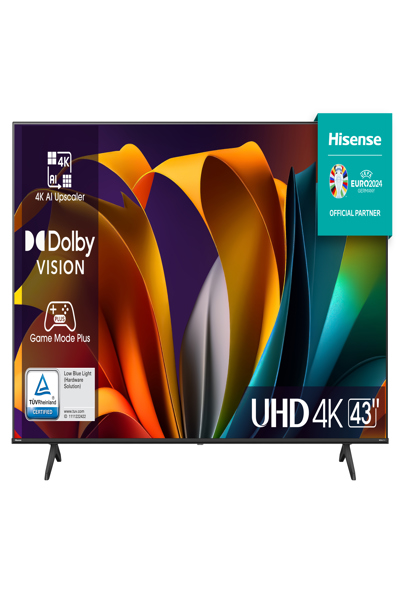 Hisense 43A6N Téléviseur intelligent LED 4K 43 pouces Wi-Fi Noir