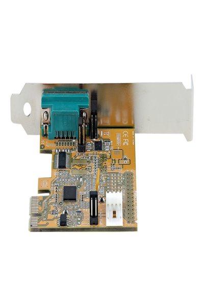 StarTech.com PCI Express Serial Card, PCIe to RS232 (DB9) Serial Interface Card, PC Serial Card with 16C1050 UART, Standard or Low Profile Brackets, COM Retention, For Windows & Linux - 11050-PC-SERIAL-CARD