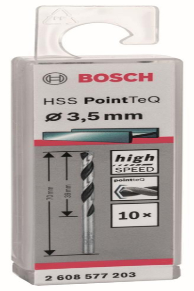 Bosch 2608577203 Metall-Spiralbohrer 3.50 mm 10 St.