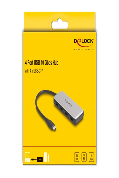Delock 64261 - Hub USB Type-C 10 Gbit/s