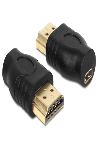 Delock HDMI-adapter - HDMI-hane till 19-stifts micro HDMI Typ D-hona - 65507