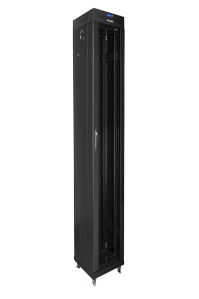 Lanberg FF01-6642-12BL - Freestanding rack - 42U - 800 kg - 90 kg - Black
