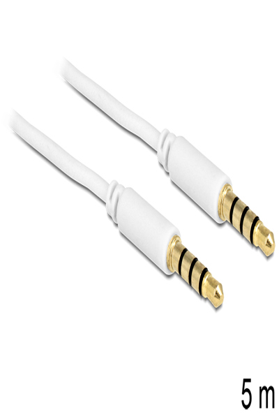 Delock Headset cable - 4-pole mini jack male to 4-pole mini jack male - 83443