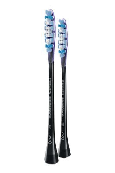 Philips Sonicare G3 Premium Gum Care HX9052/33 2x Interchangeable sonic toothbrush heads - 2 pc(s) - Black - Soft - Rubber - 2 Series plaque control 2 Series plaque defense 3 Series gum health DiamondClean DiamondClean... - HX9052/33