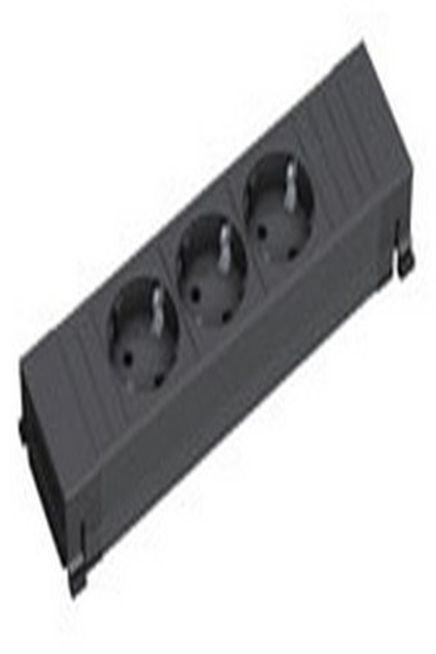Multiprise Bachmann 317.117 0,1 m 3 prises secteur Noir