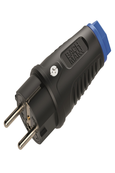 Bachmann Schutzkontaktstecker Full Rubber CEE7/7