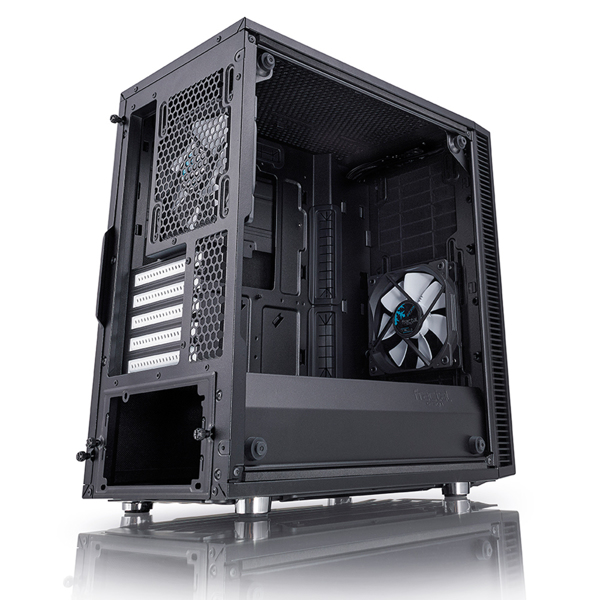 Fractal Define Mini C TG - Mini-Tower PC Black - ITX, Mini-ATX - FD-CA-DEF-MINI-C-BK-TG
