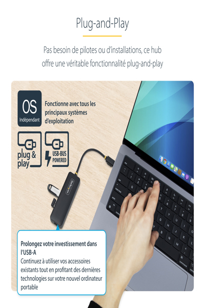 StarTech.com 4-Port USB-C Hub 5Gbps - H5C4A-USB-HUB